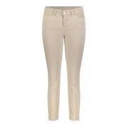 Chic Skinny Jeans i Ecru, Beige