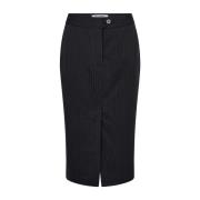 Dark Grey Co`Couture Idacc Pin Pencil Skirt Bukser