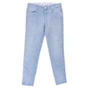Marineblå Bomull Jeans, Utmerket Stand