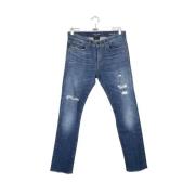 Pre-owned Marineblå bomull Saint Laurent Jeans