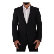 Sort Slim Fit 2 Knapp Martini Blazer