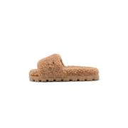 Brun ugg W Cozetta Curly II Chestnut Tøfler