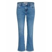 Twist Kickflare Ankel Jeans - Blå