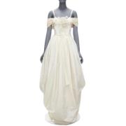 Pre-owned Hvit silke Dolce ; Gabbana kjole