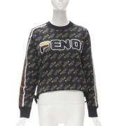 Pre-owned Brunt stoff Fendi genser