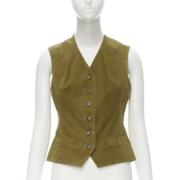Pre-owned Brown Suede Hermès Vest