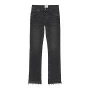 Vintage Black Wash Flare Jeans