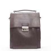 Pre-owned Brunt skinn Fendi veske