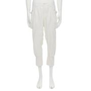 Pre-owned Hvit polyester Issey Miyake bukser