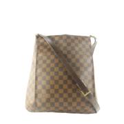 Pre-owned Brunt skinn Louis Vuitton Musette Salsa