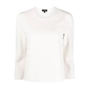 Hvit Crew Neck Jumper