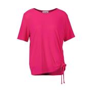 Rosa T-skjorte med Folder