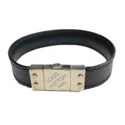 Pre-owned Svart skinn Louis Vuitton armband
