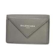 Pre-owned Gra skinn Balenciaga lommebok