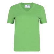 Klassisk Grønn V-Hals T-skjorte
