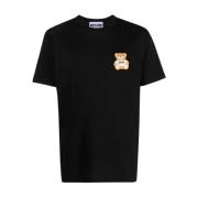 Teddy Bear Logo Brodert T-skjorte