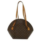 Pre-owned Brunt lerret Louis Vuitton Ellipse