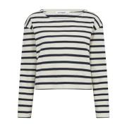 Stripe Crop Sweatshirt