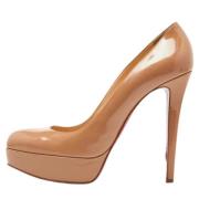 Pre-owned Beige skinn Christian Louboutin haeler