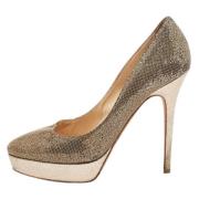 Pre-owned Metallisk stoff Jimmy Choo haeler