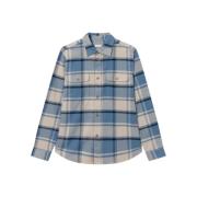 Blå Joseph Check Overshirt