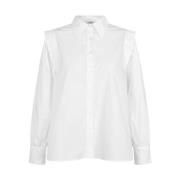 Klassisk hvit skjorte med stilige detaljer