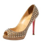 Pre-owned Beige skinn Christian Louboutin haeler