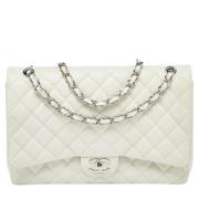 Pre-owned Hvit skinn Chanel Flap Bag