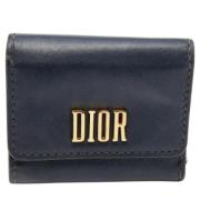 Pre-owned Gra Dior-lommebok i skinn