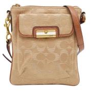 Pre-owned Brown Canvas Coach Crossbody Bag