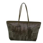 Pre-owned Brunt lerret Fendi Tote