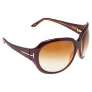 Pre-owned Brown Acetate Tom Ford solbriller