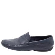 Pre-owned Marinebla skinn Gucci flate sko