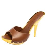 Pre-owned Brunt skinn Giuseppe Zanotti Sandaler