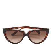 Pre-owned Brown Acetate Valentino solbriller