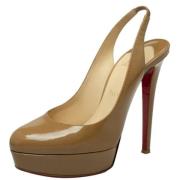 Pre-owned Beige Laer Christian Louboutin Sandaler