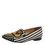 Pre-owned Flerfarget lerret Christian Louboutin Flats