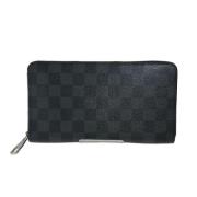 Pre-owned Svart lerret Louis Vuitton lommebok