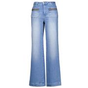 Trendy Wide Leg Jeans i Blått - Kvinner