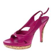 Pre-owned Rosa skinn Casadei sandaler