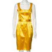 Pre-owned Gul Acetate Dolce & Gabbana kjole