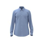 Pastellblå Slim Fit Skjorte med Kent Krage