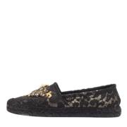 Pre-owned Svarte blonder Dolce & Gabbana Espadrilles