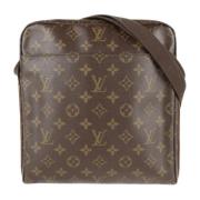 Pre-owned Brunt lerret Louis Vuitton Dauphine