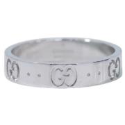 Pre-owned Solv Hvitt Gull Gucci Ring