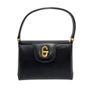 Pre-owned Navy Leather Gucci veske