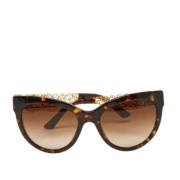 Pre-owned Brown Acetate Dolce & Gabbana solbriller
