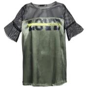 Pre-owned Green Mesh Moschino Top