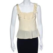 Pre-owned Beige Silk Moschino Top