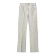 Stilige bukser med høy midje og klassiske lommer